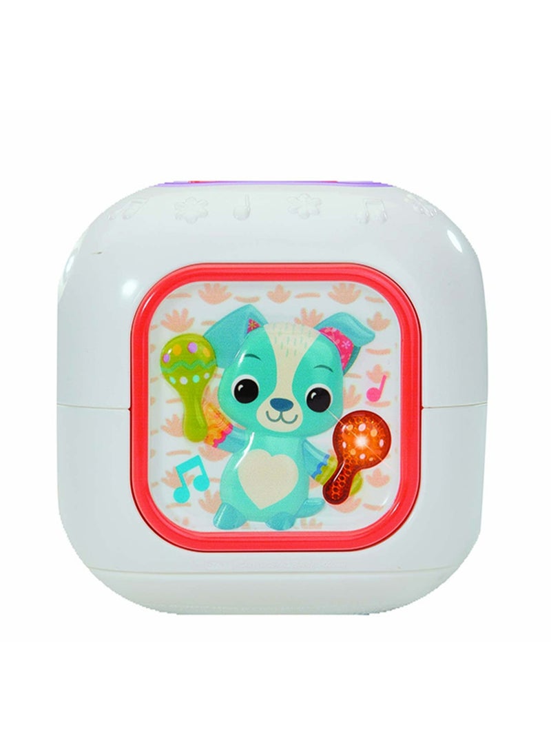 VTech Baby Sensory Sounds Musical Cube – Interactive Baby Toy with Nursery Rhymes, Classical Tunes & Textured Manipulatives | Teaches Animals & Instruments | For Ages 3–18 Months+ - Image 1
